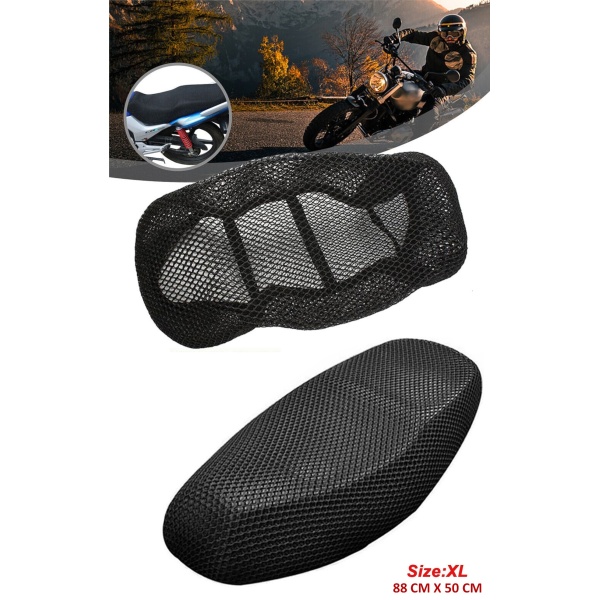 Husa Respirabilă Pentru Sa De Motocicletă Si Scuter, 3D Mesh, XL POD101